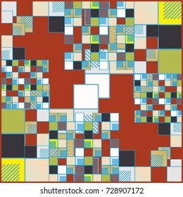 Abstract colorful pattern for background. Decorative backdrop can be used for wallpaper, pattern fills, web page background, surface textures.