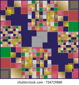 Abstract colorful pattern for background. Decorative backdrop can be used for wallpaper, pattern fills, web page background, surface textures.