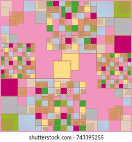 Abstract colorful pattern for background. Decorative backdrop can be used for wallpaper, pattern fills, web page background, surface textures.