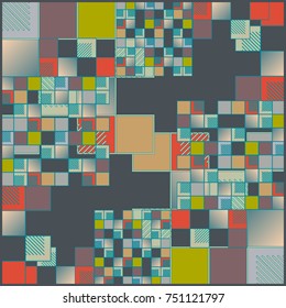 Abstract colorful pattern for background. Decorative backdrop can be used for wallpaper, pattern fills, web page background, surface textures.