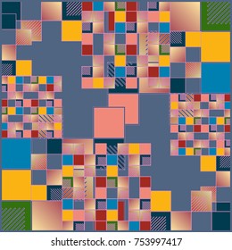 Abstract colorful pattern for background. Decorative backdrop can be used for wallpaper, pattern fills, web page background, surface textures.