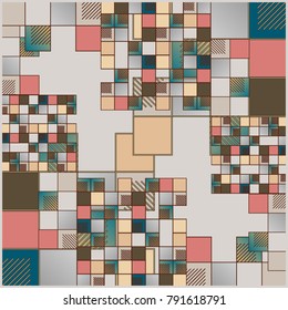 Abstract colorful pattern for background. Decorative backdrop can be used for wallpaper, pattern fills, web page background, surface textures.