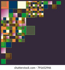 Abstract colorful pattern for background. Decorative backdrop can be used for wallpaper, pattern fills, web page background, surface textures.