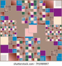 Abstract colorful pattern for background. Decorative backdrop can be used for wallpaper, pattern fills, web page background, surface textures.