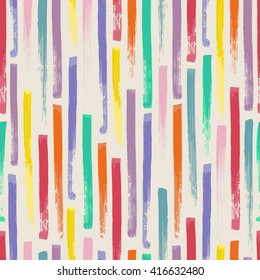 Abstract colorful pattern background with grunge lines vector illustration. Abstract brush stroke pattern