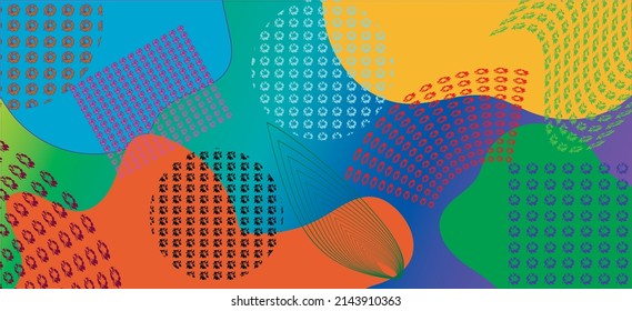 Abstract colorful pattern. It can be used for brochures, magazines, posters, flyers and any cover.