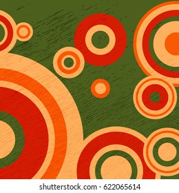 Abstract colorful pattern with circles and dots. Design element for banners or flyers.