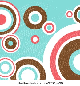 Abstract colorful pattern with circles and dots. Design element for banners or flyers.