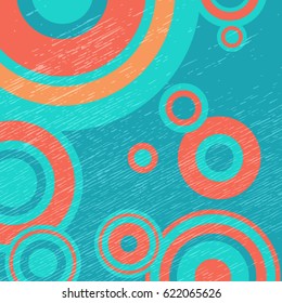 Abstract colorful pattern with circles and dots. Design element for banners or flyers.