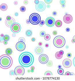 Abstract colorful pattern with circles. Geometry pattern for fabric. Round Circle Dots. Network Design, Technology Science, Vector Illustration. Perfect For Logo, Banner, Icon, Holiday Background.