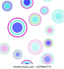 Abstract colorful pattern with circles. Geometry pattern for fabric. Round Circle Dots. Network Design, Technology Science, Vector Illustration. Perfect For Logo, Banner, Icon, Holiday Background.