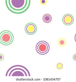 Abstract colorful pattern with circles. Geometry pattern for fabric. Round Circle Dots. Network Design, Technology Science, Vector Illustration. Perfect For Logo, Banner, Icon, Holiday Background.