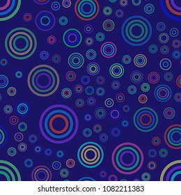 Abstract colorful pattern with circles. Geometry pattern for fabric. Round Circle Dots. Network Design, Technology Science, Vector Illustration. Perfect For Logo, Banner, Icon, Holiday Background.