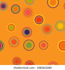 Abstract colorful pattern with circles. Geometry pattern for fabric. Round Circle Dots. Network Design, Technology Science, Vector Illustration. Perfect For Logo, Banner, Icon, Holiday Background.