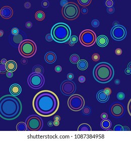 Abstract colorful pattern with circles. Geometry pattern for fabric. Round Circle Dots. Network Design, Technology Science, Vector Illustration. Perfect For Logo, Banner, Icon, Holiday Background.