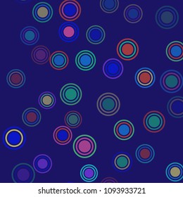 Abstract colorful pattern with circles. Geometry pattern for fabric. Round Circle Dots. Network Design, Technology Science, Vector Illustration. Perfect For Logo, Banner, Icon, Holiday Background.