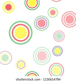 Abstract colorful pattern with circles. Geometry pattern for fabric. Round Circle Dots. Network Design, Technology Science, Vector Illustration. Perfect For Logo, Banner, Icon, Holiday Background.