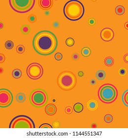 Abstract colorful pattern with circles. Geometry pattern for fabric. Round Circle Dots. Network Design, Technology Science, Vector Illustration. Perfect For Logo, Banner, Icon, Holiday Background.