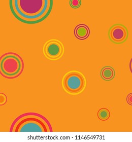 Abstract colorful pattern with circles. Geometry pattern for fabric. Round Circle Dots. Network Design, Technology Science, Vector Illustration. Perfect For Logo, Banner, Icon, Holiday Background.