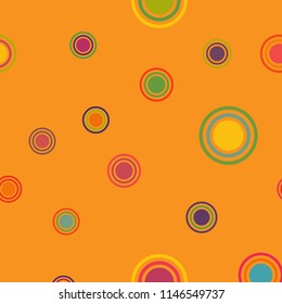 Abstract colorful pattern with circles. Geometry pattern for fabric. Round Circle Dots. Network Design, Technology Science, Vector Illustration. Perfect For Logo, Banner, Icon, Holiday Background.