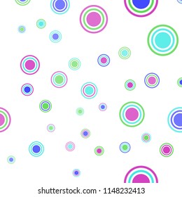 Abstract colorful pattern with circles. Geometry pattern for fabric. Round Circle Dots. Network Design, Technology Science, Vector Illustration. Perfect For Logo, Banner, Icon, Holiday Background.