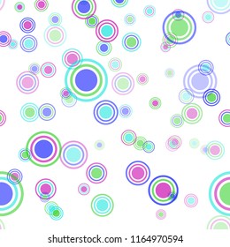 Abstract colorful pattern with circles. Geometry pattern for fabric. Round Circle Dots. Network Design, Technology Science, Vector Illustration. Perfect For Logo, Banner, Icon, Holiday Background.
