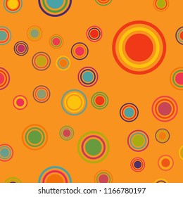 Abstract colorful pattern with circles. Geometry pattern for fabric. Round Circle Dots. Network Design, Technology Science, Vector Illustration. Perfect For Logo, Banner, Icon, Holiday Background.