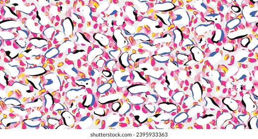 Abstract colorful pattern. Cute abstract contemporary seamless pattern.