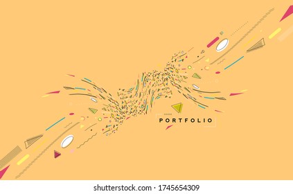 Abstract colorful pattern design and background. Use for modern design, cover, poster, template, brochure, decorated, flyer, banner.