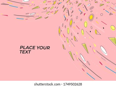 Resumen de diseño de patrones coloridos y fondo. Uso para diseño moderno, portada, afiche, plantilla, folleto, decorado, volante, banner.