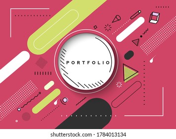 Abstract colorful pattern design and background. Use for modern design, cover, poster, template, brochure, decorated, flyer, banner.