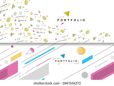 Abstract colorful pattern design and background. Use for modern design, cover, poster, template, brochure, decorated, flyer, banner.