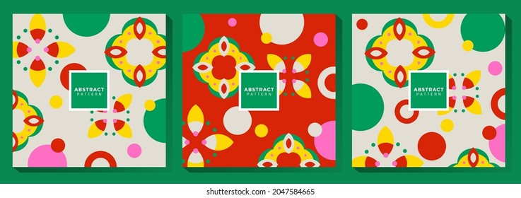 Abstract Colorful Pattern Design Template
