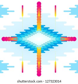Abstract colorful pattern design vector background