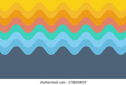 Resumen de diseño de patrones coloridos para papel pintado.