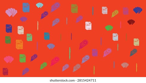 Abstract colorful pattern featuring bright shapes and lines in vibrant shades suitable for backgrounds and artistic visual content
