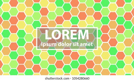 Abstract colorful pattern hexagon background vector.Modern design for your prints, cards, flyers, brochures, posters, banners, presentation etc.