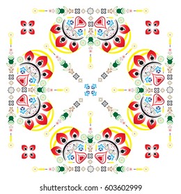 Abstract colorful pattern, an idea from candle light,  fabric print, cloth texture, soft color for background, vector illustration