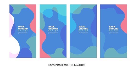 Abstract Colorful pattern liquid background suitable for social media tempatle, banner, and etc.