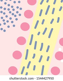 Abstract colorful pattern and many decorative bright splashes of texture design. Vector image.