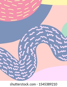 Abstract colorful pattern and many decorative bright splashes of texture design. Vector image.