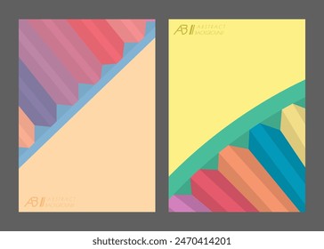 Abstract colorful pattern. Modern background of arbitrary geometric shapes. Poster template, cover, flyers, idea for interior design or print