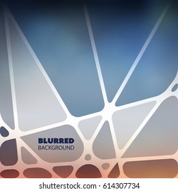 Abstract Colorful Pattern on Blurred Background, Vector Design