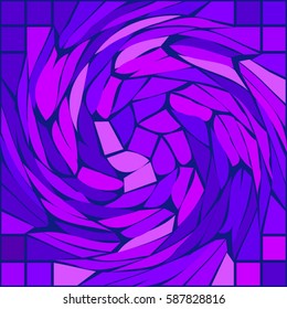 Abstract colorful pattern on a dark background. Stylish design with. messy spikes