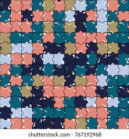 Abstract colorful pattern of puzzle 