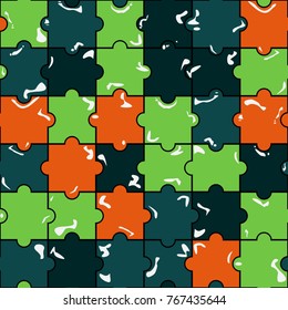 Abstract colorful pattern of puzzle 