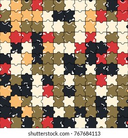 Abstract colorful pattern of puzzle 