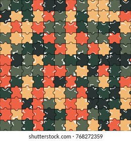 Abstract colorful pattern of puzzle 