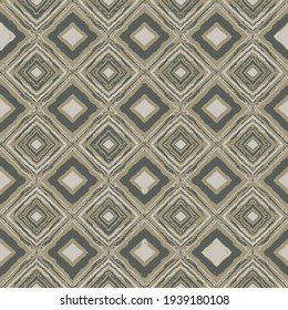 Abstract colorful pattern. Seamless ornament illustration. Textile vintage design. Abstract pattern in geometric style. Olive Green Rhombus pattern.