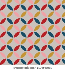 Abstract colorful pattern vector background with decorative rings. Print. Repeating background. Cloth design, wallpaper.  Can be adapt to Brochure, Annual Report, Magazine, Poster, Corporate.
